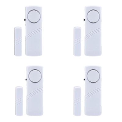 4 Pack Window Door Alarm, Door Sensor Alarm for Kids Safety, AlarmSystem for Home Security for Pool, Garage, Apartment, Dorm, RV and Office
