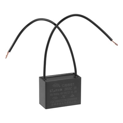 uxcell Ceiling Fan Capacitor CBB61 4.7uF 250V AC 2 Wires Metallized Polypropylene Film Capacitor 38x28x18mm for Electric Fan Pump Motor Generator
