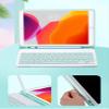 ZGSENLAN Keyboard case for iPad 10, iPad 10th Generation 10.9 inch 2022 Bluetooth Keyboard Detachable Slim Folio Leather case with Pencil Holder Color keycapPurple Gray view 4