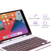 ZGSENLAN Keyboard case for iPad Pro11 inch4th/ 3rd /2nd/ 1st Generation Bluetooth Keyboard Detachable Slim Folio Leather case with Pencil Holder Color keycapDark Green view 4