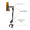 iBOLT sPro2 Accessibility Post/Pole/Rail/Handlebar Clamp Mount for Wheelchairs/Exercise Equipment. Fits Devices from 4.7 to 6.7 inches Wide/Tall (iPhone 11, Small Tablets, Nintendo Switch) view 2