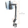 iBOLT sPro2 Accessibility Post/Pole/Rail/Handlebar Clamp Mount for Wheelchairs/Exercise Equipment. Fits Devices from 4.7 to 6.7 inches Wide/Tall (iPhone 11, Small Tablets, Nintendo Switch) view 3