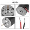 Permanent magnet DC motor, 31ZY 6V/12V/24V DC brush motor 3500-8000 rpm, DC carbon brush motor Electric motor with high and low(12V8000 turn, Blue) view 2
