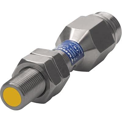 BI2.5-EG16CA-FDZ32X2-B1151, Proximity Sensor, 5/8" Barrel Flush, 2.5mm Range, 2 Wire AC/DC, 7/8-16 Connector