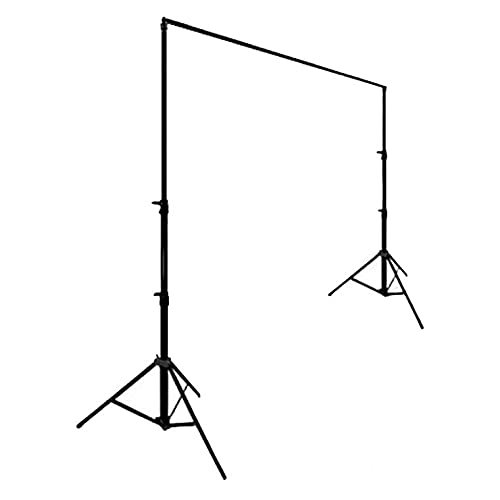 10FT x 10FT - DIY Adjustable Metal Backdrop Support Stand - Photo Booth Backdrop Stand Kit