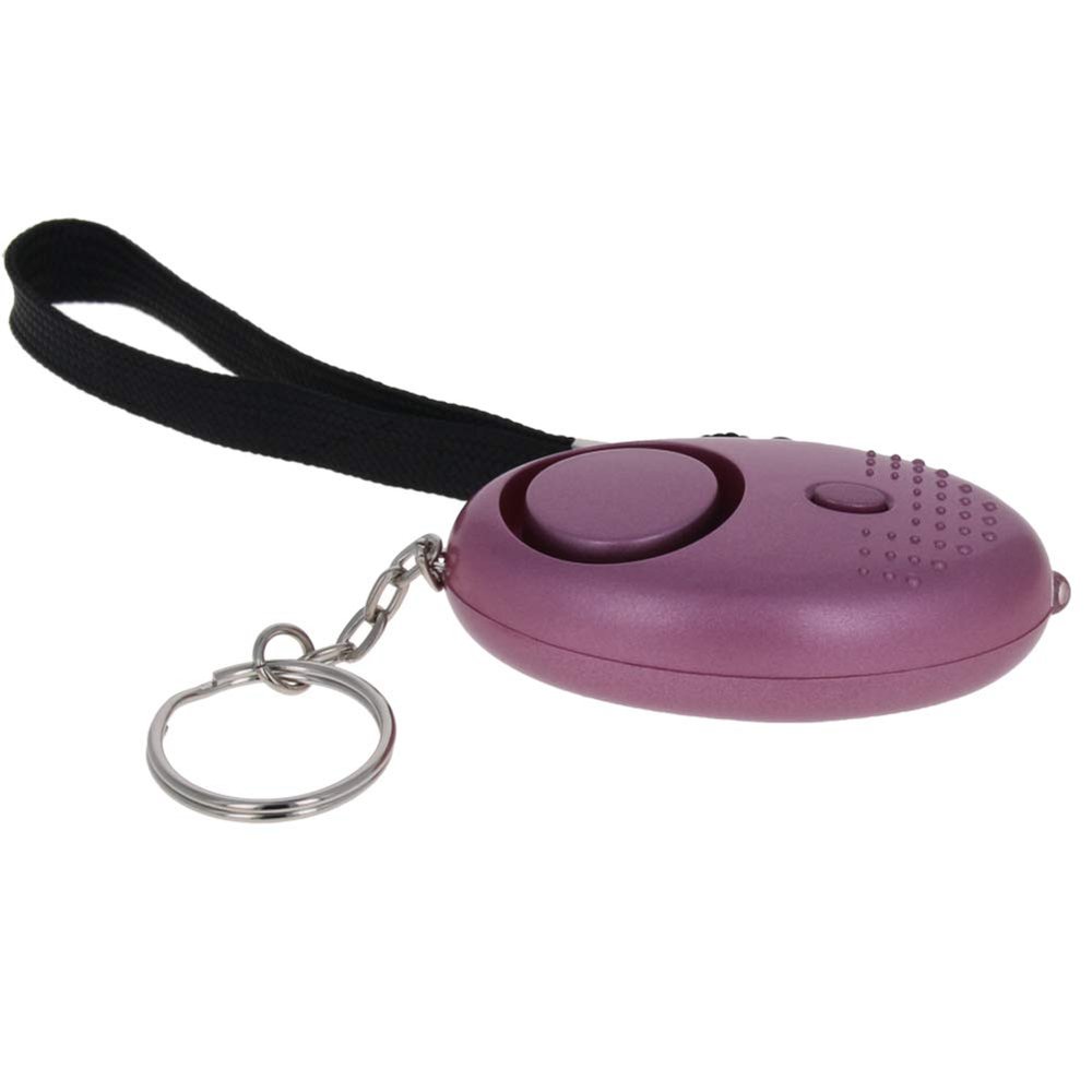 Bettomshin Safe Sound Personal Alarm, 4Pcs 120DB Personal Security Alarm Keychain with LED Light, Emergency Self-Defense Security Alarm for Women Men Children Elderly, Purple