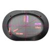 2 Pcs for 4x6 Inch Speaker Conversion Grill Cover Car Audio Decorative Circle Metal Mesh Grille Protection Net Black 187x122mm/7.36x4.80in view 2