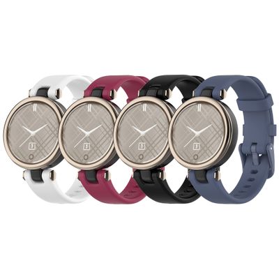 Compatible with Garmin Lily Bands for Women Men, Feminine Sport Silicone Replacement Bands Wristbands Bracelet Accessory Watch Straps for Garmin Lily Womens Smartwatch (4pcs-5)