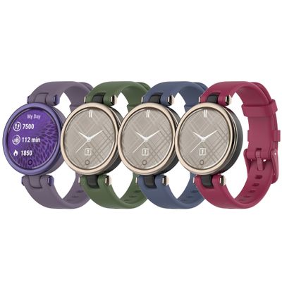 Compatible with Garmin Lily Bands for Women Men, Feminine Sport Silicone Replacement Bands Wristbands Bracelet Accessory Watch Straps for Garmin Lily Womens Smartwatch (4pcs-4)