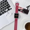 Personalized Bands Compatible with Apple Watch 38mm 40mm 41mm 42mm 44mm 45mm Name Monogram Custom Laser Engraved Gift Soft Silicone Sport Loop Replacement Wrist Strap for iWatch Series 9/8/7/SE/6/5/4 view 2