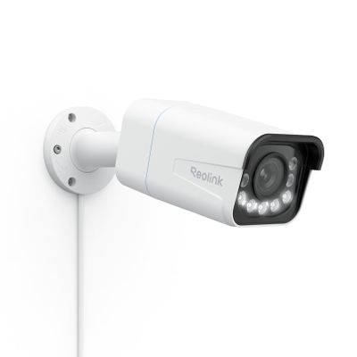REOLINK RLC-811A PoE IP Wired Security Camera 4K - 123 FoV, 5X Optical Zoom for Outdoor Usage, Color Night Vision, Human/Vehicle/Pet Smart Detection, 2 Way Talk, Up to 512GB microSD Card