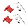 FEICHAO 2Pack Universal Cold Shoe Mount Quick Release Plate Photography Accessories SLR Mirrorless Camera Hot Shoe Base (Red) view 1