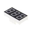 Bettomshin 5Pcs LED Digital Tube Common Anode 12 Pin 3 Bit 1.48 x 0.75 x 0.31inch(LxWxH) 0.56" Blue Display Digital Tube 5631B view 3