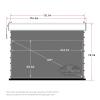 VIVIDSTORM-Slimline Tab-tensioned Screens,Sound Transparent Obsidian Long Focus ALR Screen,Home/Cinema/Class Screen,Compatible with Lumen up to 2500ANSI Short Throw Projector,V1BMSLPALR120H view 2