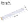uxcell FFC FPC Cable 0.5mm Pitch 40 Pin 150mm Flexible Flat Ribbon Cable for LCD Screen A Type view 2