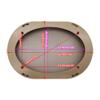 2 Pcs for 4x6 Inch Speaker Conversion Grill Cover Car Audio Decorative Circle Metal Mesh Grille Protection Net Beige 187x122mm/7.36x4.80in view 2