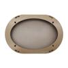 2 Pcs for 4x6 Inch Speaker Conversion Grill Cover Car Audio Decorative Circle Metal Mesh Grille Protection Net Beige 187x122mm/7.36x4.80in view 4