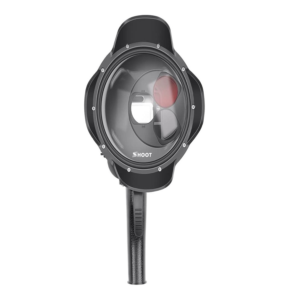 CamGo Shoot Dome Trigger Mount with Red Lens Filter for GoPro Hero 5/6/7 Black Hero(2018)