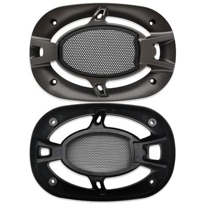 2 Pcs for 4x6 Inch Speaker Conversion Grill Cover High Grade Car Audio Decorative Circle Metal Mesh Grille Protection Net 179x122mm/7.05x4.80in