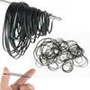 50PCS 40135MM Mixed Flat Cassette Tape Machine Recorder Rubber Belt for Repair Walkman CD DVD Drives 2mm Width Black view 3