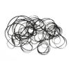 50PCS 40135MM Mixed Flat Cassette Tape Machine Recorder Rubber Belt for Repair Walkman CD DVD Drives 2mm Width Black view 4