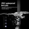 BaiTTang Digital Industrial Endoscope - 4.3Inch IPS Big Screen & 8mm Dual Lens Snake Camera, Detachable Lens Cable and Bracket Design, 32 GB TF Card, 32.8FT Semi-Rigid Cable (Color : Dual Lens) view 3