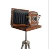 Antique Wooden Old Cameras with Tripod Stand Home/Office/Livingroom Decorative Camera On Stand view 3