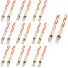 0.3 Meter (1FT) Multimode Duplex Fiber Optic Cable (50/125) - LC to LC - Orange - 10 Pack view 1