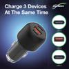 BoxWave Car Charger Compatible with Lenovo ThinkPad L13 Yoga 2-in-1 Gen 1 (13.3 in) - RapidRush PD Car Charger (95W), PD Car Charger High Power PD QC3.0 - Jet Black view 3