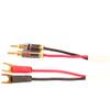 Blue Jeans Cable Ten White Speaker Cable, with Welded Terminations (Single Cable - for one Speaker), Assembled in USA (8 Foot, Bananas to Spades) view 1