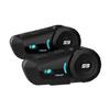 SCSETC S-9 Motorcycle Helmet Bluetooth Headset - 2000m, 6-Rider Intercom - Bluetooth Helmet Headset with CVC Noise Cancellation, Handsfree/Voice Control/HD Music - 2 Pack view 1