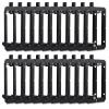 20 Pack Single Gang Low Voltage Mounting Bracket, Flush Mounting Wall Plate, Pass Through Wall Plates for Networking, HDMI, Coaxial Cables, Speaker Wires-Black view 1
