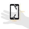 20 Pack Single Gang Low Voltage Mounting Bracket, Flush Mounting Wall Plate, Pass Through Wall Plates for Networking, HDMI, Coaxial Cables, Speaker Wires-Black view 2