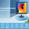 ZOSHING 17inch Security Monitor,Wall-Mounted Monitors Supports USB/Full Format Video Playback,CCTV Monitors with AV/HDMI Input/VGA/Headphone Output,Built-in Speaker, Remote Control view 4