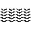 BESTOYARD Bat Tabletop Decorations 20pcs Halloween Tableware Accessories Non-Woven Applique Flash Bat Window Stickers view 1