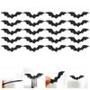 BESTOYARD Bat Tabletop Decorations 20pcs Halloween Tableware Accessories Non-Woven Applique Flash Bat Window Stickers view 2