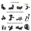 EZESO Essential Skincare Universal Action Camera Accessory Grab Bag with 20 Mounts, J Hook Buckle, Adhesive Sports Camera Accessory Bundle view 2