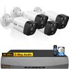 OOSSXX 4K/8.0 Megapixel & 130 Ultra Wide-Angle 2-Way Audio PoE Outdoor Home Security Camera System Wired Outdoor Video Surveillance IP Cameras System view 1