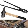 Blacksmith 15 Wolf Jaw Tongs and Hammer Tool Set Essential Tools for Blacksmith Bladesmith Forge view 1