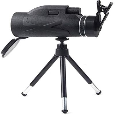 Monocular Telescope Monocular 80X100 High Power HD Monocular with BAK4,Simple Mobile Phone Clip + Aluminum Alloy Telescopic Bracket LSDRALOBBEB 630