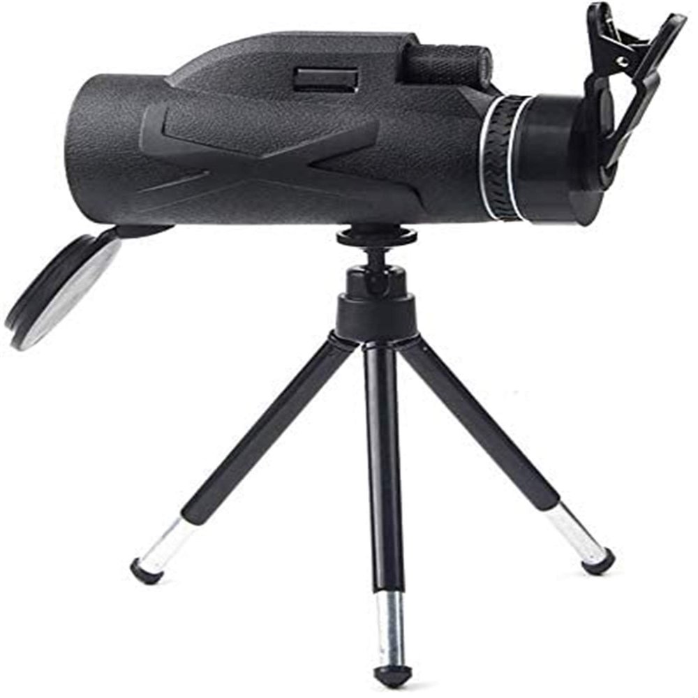Monocular Telescope Monocular 80X100 High Power HD Monocular with BAK4,Simple Mobile Phone Clip + Aluminum Alloy Telescopic Bracket LSDRALOBBEB 630