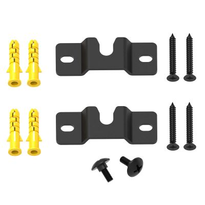 JINGer Sound Bar Wall Mount Brackets for VIZIO Sound BarSoundbar Mounting Bracket for VIZIO SoundBar SB3851C0SB3630E6SB3621nF8MSB4551D5 Speaker with Wall Mount Screws Black