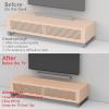 JINGer Sound Bar Wall Mount Brackets for VIZIO Sound BarSoundbar Mounting Bracket for VIZIO SoundBar SB3851C0SB3630E6SB3621nF8MSB4551D5 Speaker with Wall Mount Screws Black view 2