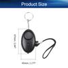 Bettomshin Safe Sound Personal Alarm, 4Pcs 120DB Personal Security Alarm Keychain with LED Light, Emergency Self-Defense Security Alarm for Women Men Children Elderly, Black view 2