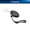Bettomshin Safe Sound Personal Alarm, 4Pcs 120DB Personal Security Alarm Keychain with LED Light, Emergency Self-Defense Security Alarm for Women Men Children Elderly, Black view 3