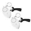 Bettomshin Safe Sound Personal Alarm, 2Pcs 120DB Personal Security Alarm Keychain with LED Light, Emergency Self-Defense Security Alarm for Women Men Children Elderly, White view 1
