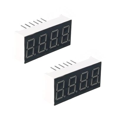 Bettomshin 2Pcs LED Digital Tube Common Anode 12 Pin 4 Bit 1.18 x 0.55 x 0.28 inch (LxWxH) 0.36" Red Display Digital 3461BS/3641BH