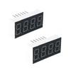 Bettomshin 2Pcs LED Digital Tube Common Anode 12 Pin 4 Bit 1.18 x 0.55 x 0.28 inch (LxWxH) 0.36" Red Display Digital 3461BS/3641BH view 1