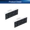Bettomshin 2Pcs LED Digital Tube Common Anode 12 Pin 4 Bit 1.18 x 0.55 x 0.28 inch (LxWxH) 0.36" Red Display Digital 3461BS/3641BH view 4