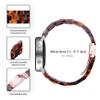 Resin Watch Bands Compatible for Garmin Forerunner 55 165 245 265/Vivoactive 3 5 6/Venu/Approach S12 S40 S42 S44 S50 Wristbands, 20mm Fashion Floral Replacement Watch Strap with Stainless Steel Buckle view 2